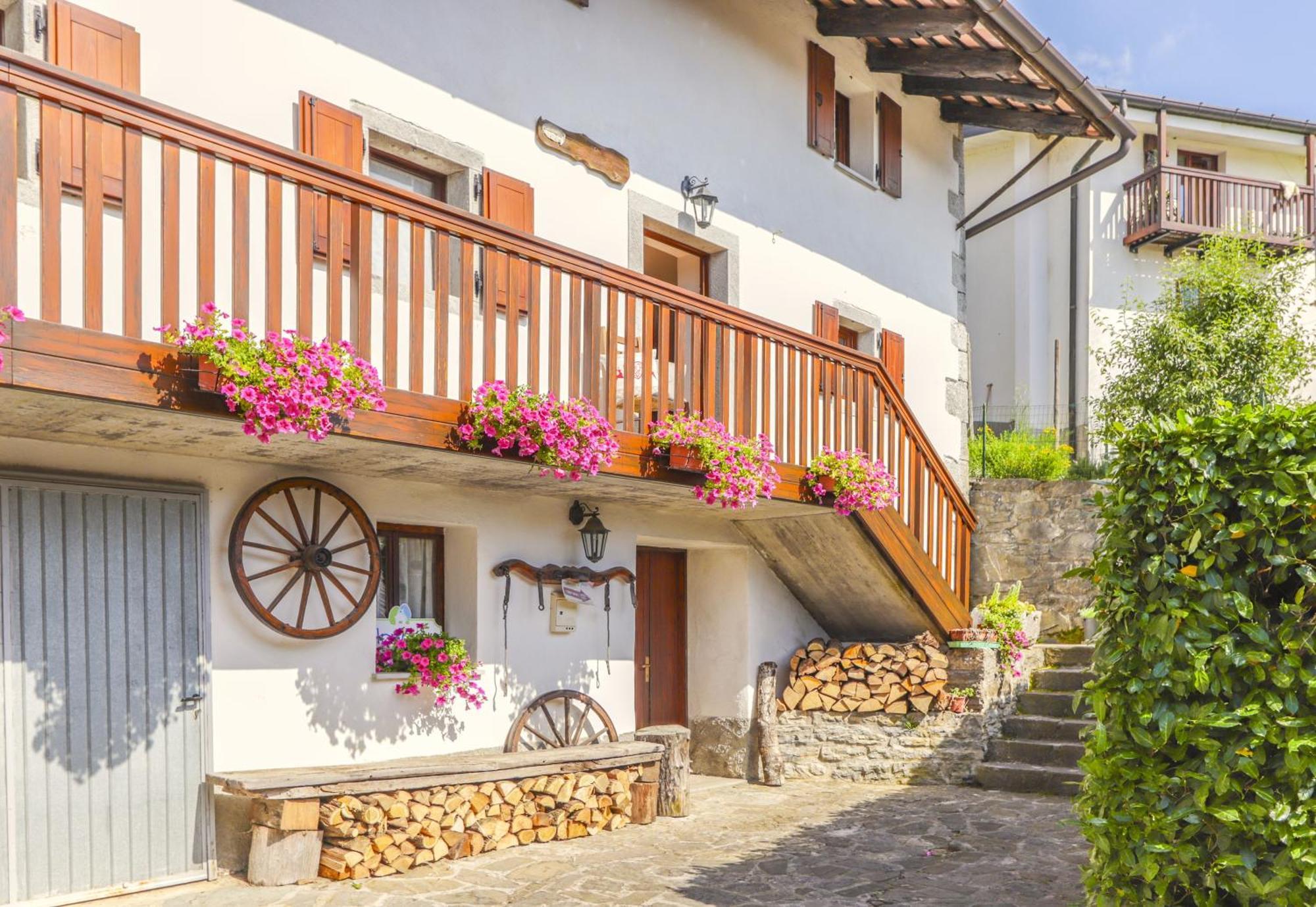 Вилла Casa Cebajova Poesia Tribil di Sopra Экстерьер фото